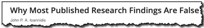 Why most published research findings are false